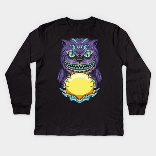 Fortune teller cat Kids Long Sleeve T-Shirt